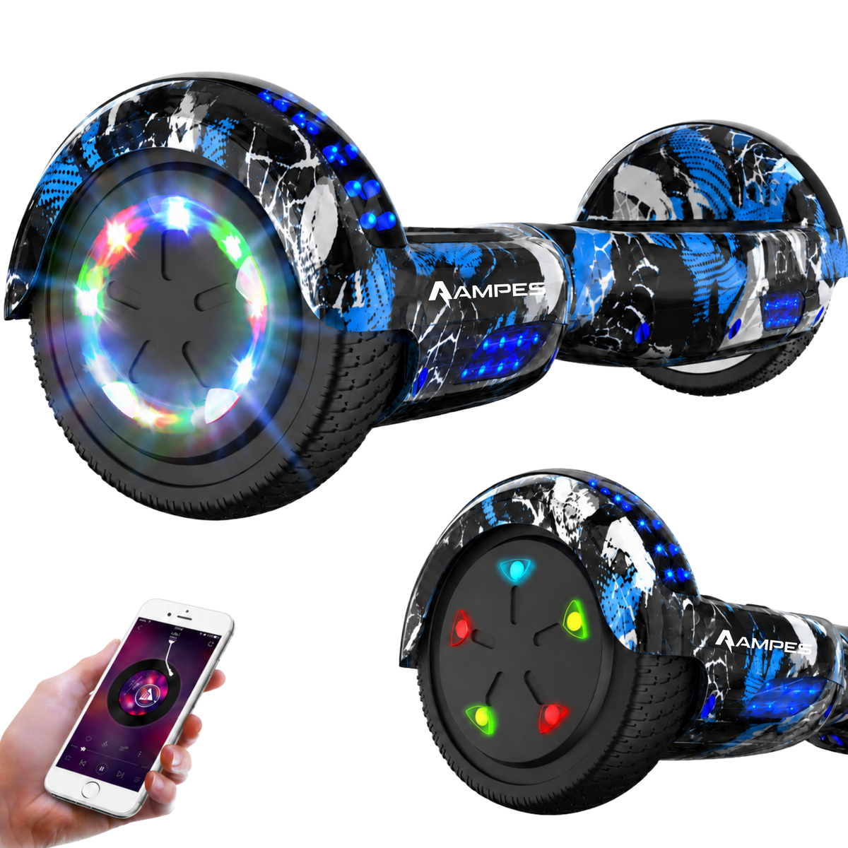 Hoverboard 6,5 inch in Graffiti Blauw