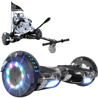 Hoverboard 6,5 inch met hoverkart: Camouflage met camo-kart