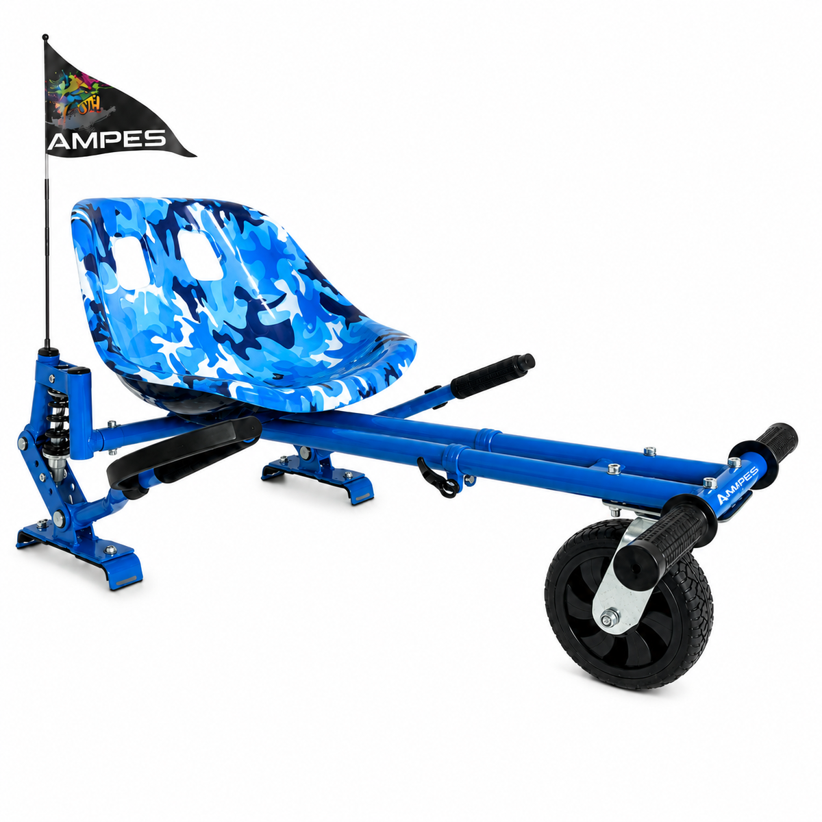 Hoverkart met vering in Blauw