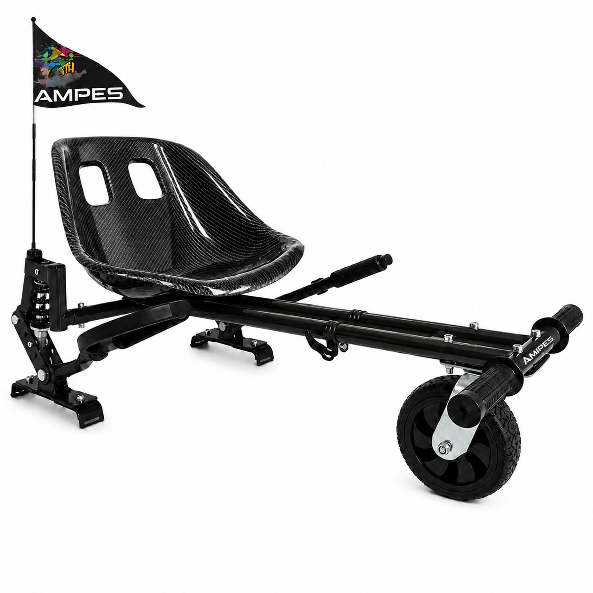 Hoverkart met vering in Carbon