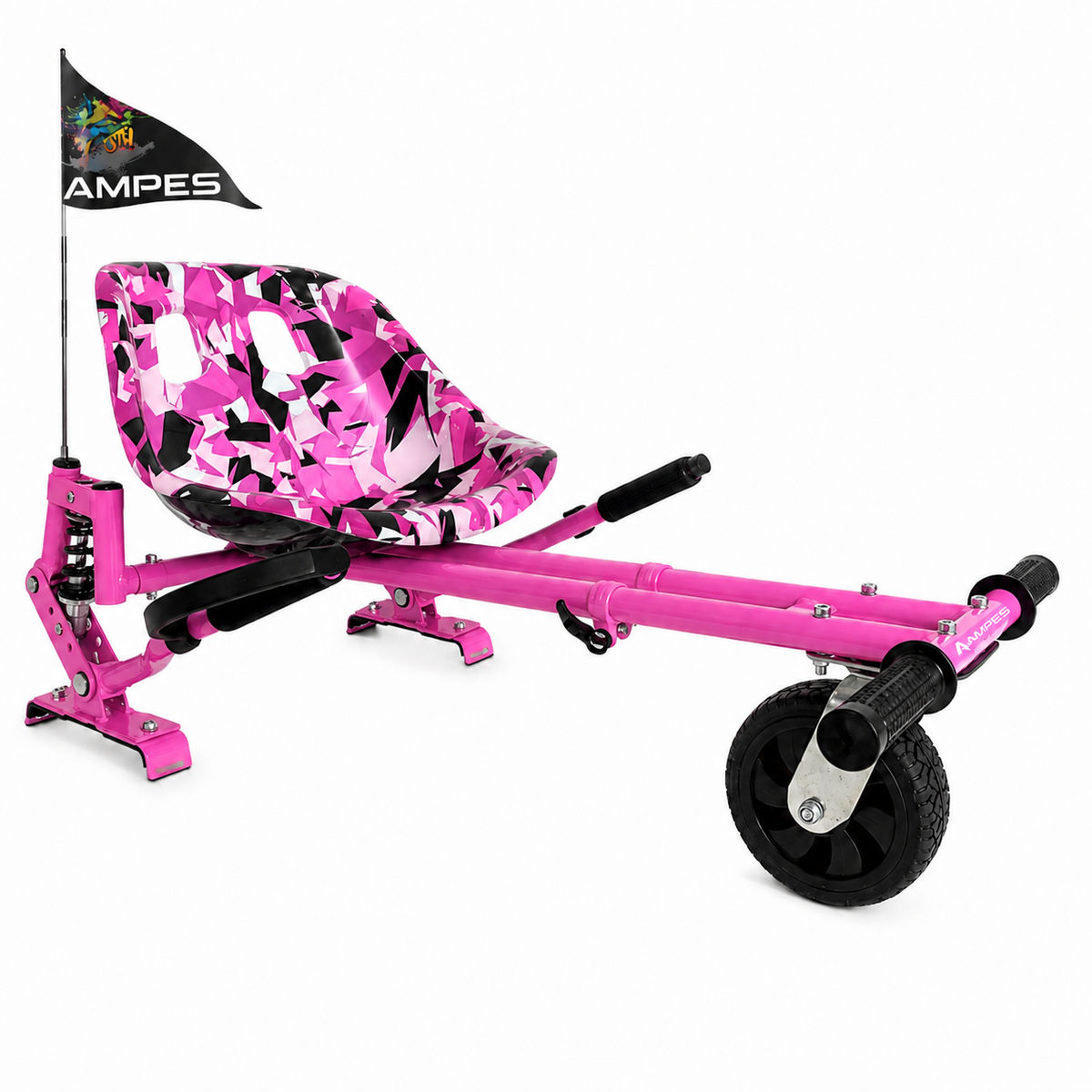 Hoverkart met vering in Roze