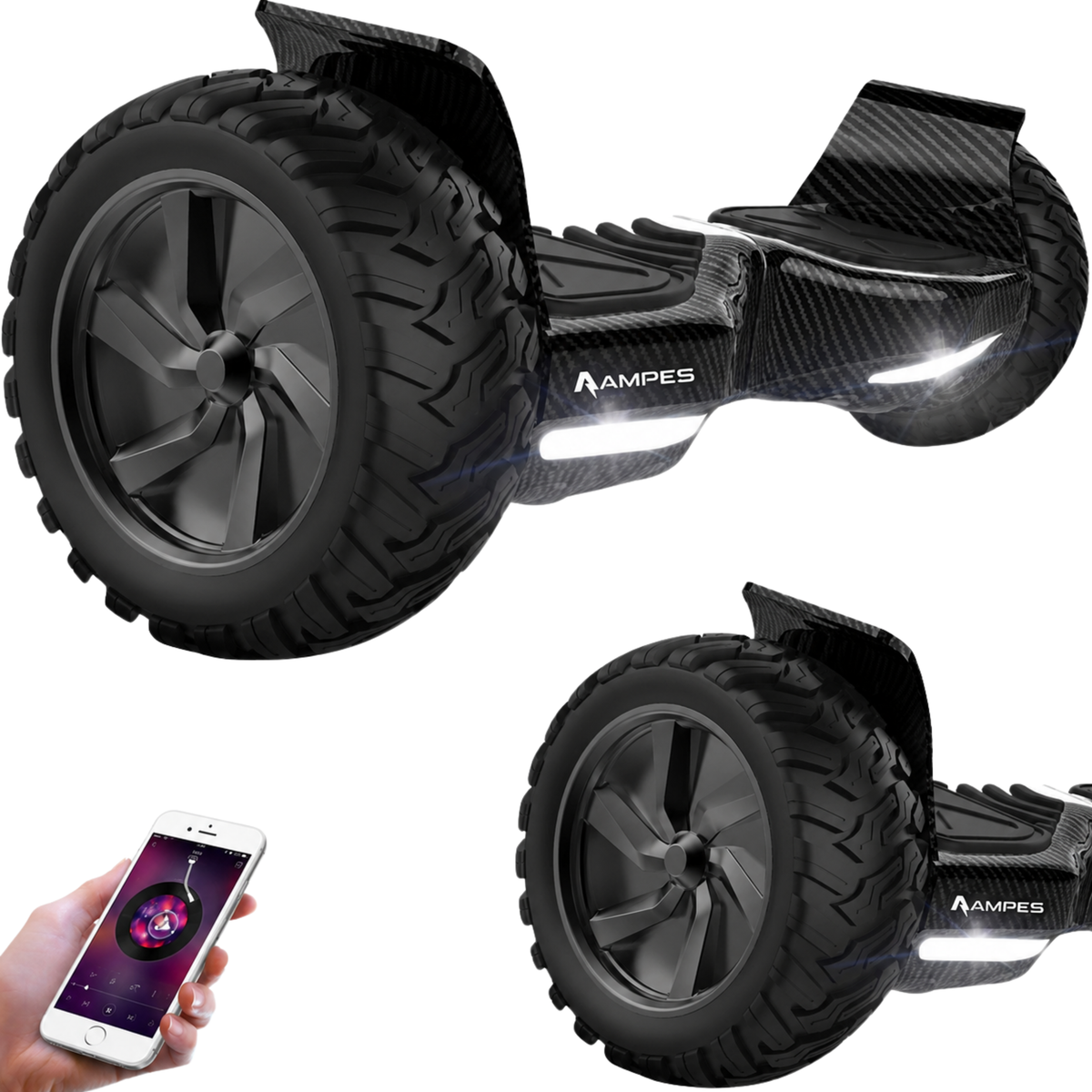 Off-road hoverboard 8,5 inch in Carbon