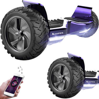 Off-road hoverboard 8,5 inch in Chroom Paars