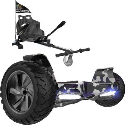 Off-road hoverboard met hoverkart: Camouflage met standaard hoverkart