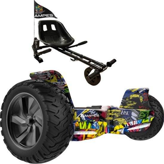 Off-road hoverboard met hoverkart: Hiphop met hoverkart met vering