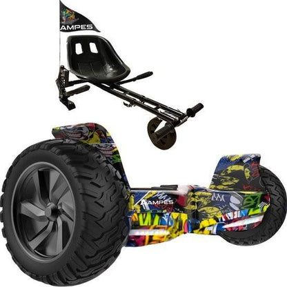 Off-road hoverboard met hoverkart: Hiphop met hoverkart met vering