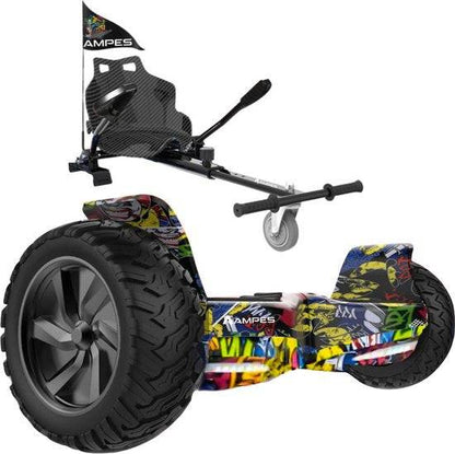 Off-road hoverboard met hoverkart: Hiphop met standaard hoverkart
